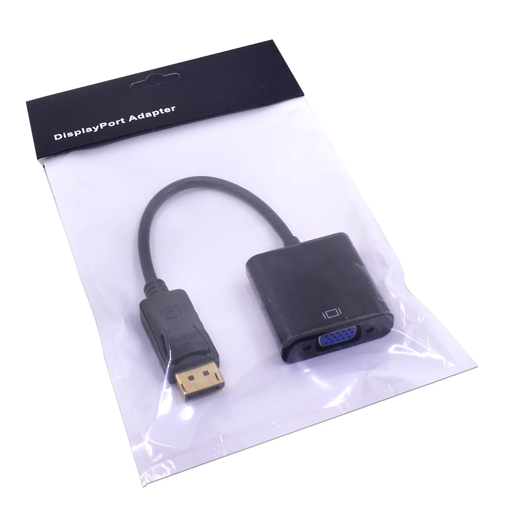 CHIPAL 10 шт. переходник dp vga DisplayPort в VGA кабелей штырь гнездо для HDTV монитора MacBook