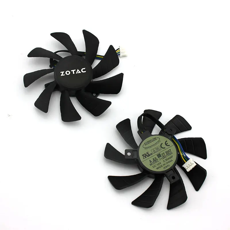 Охлаждающий вентилятор для видеокарты ZOTAC GTX1060 Mini ITX T129215SH DC12V 0.30A|Кулеры и системы