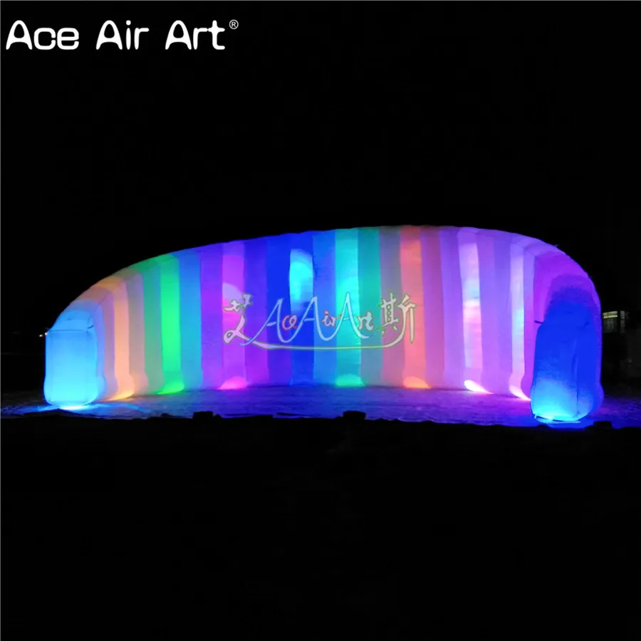 

2.1mH New style Curved Wall Inflatable Photo Booth dj Background Trade Show Divider Christmas Photo Wall