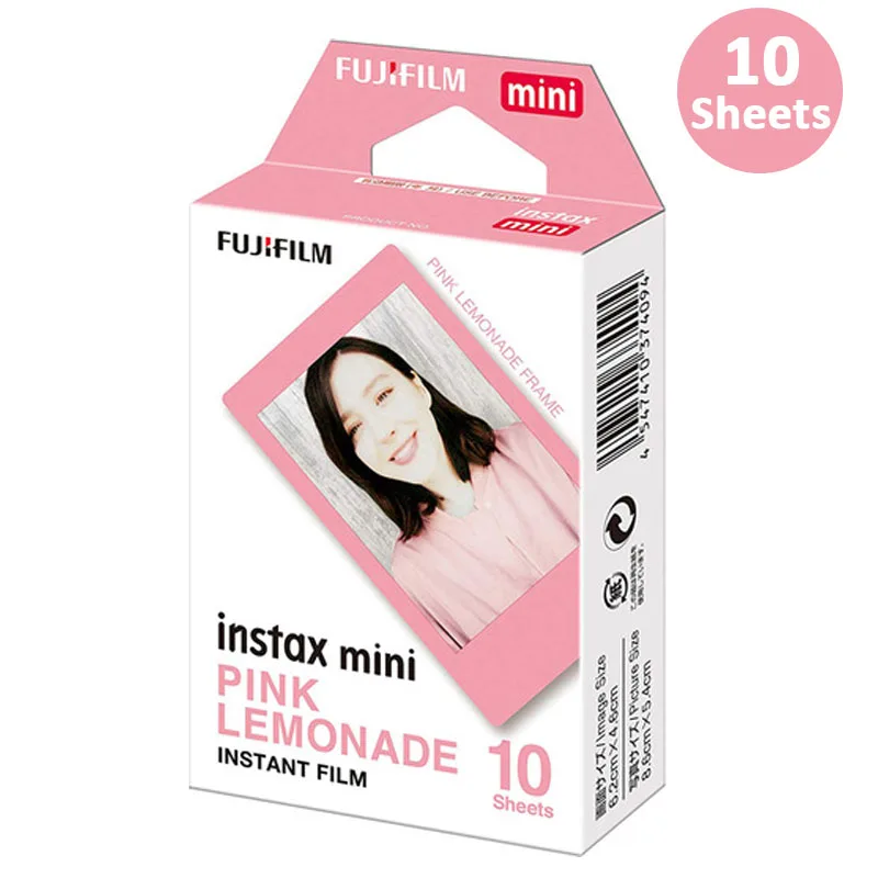 Пленка Fujifilm Instax Mini на выбор фоторамка 10-100 лист фотобумага для камеры Instax Mini 9 Mini 8 Instant Mini 70 90 - Цвет: 10 Sheets Pink