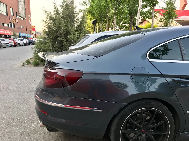Для Volkswagen VW CC спойлер 2010 2011 2012 2013 для хвостовой части автомобиля декоративное крыло черное углеродное волокно задний багажник спойлер