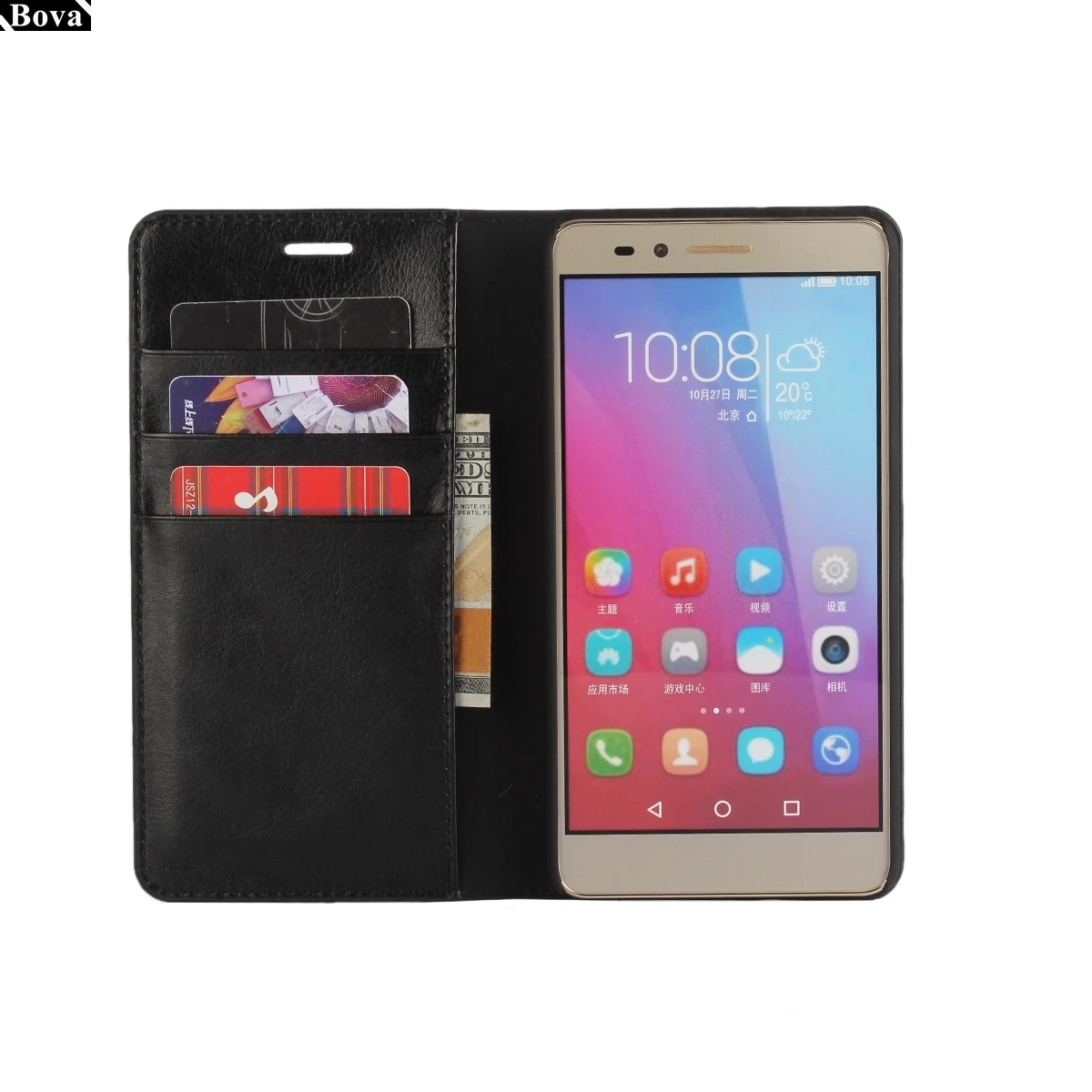 Премиум кожаный чехол флип бумажник чехол для huawei Honor 5X(huawei GR5) с отделения для карточек в деловом стиле телефон Сумки