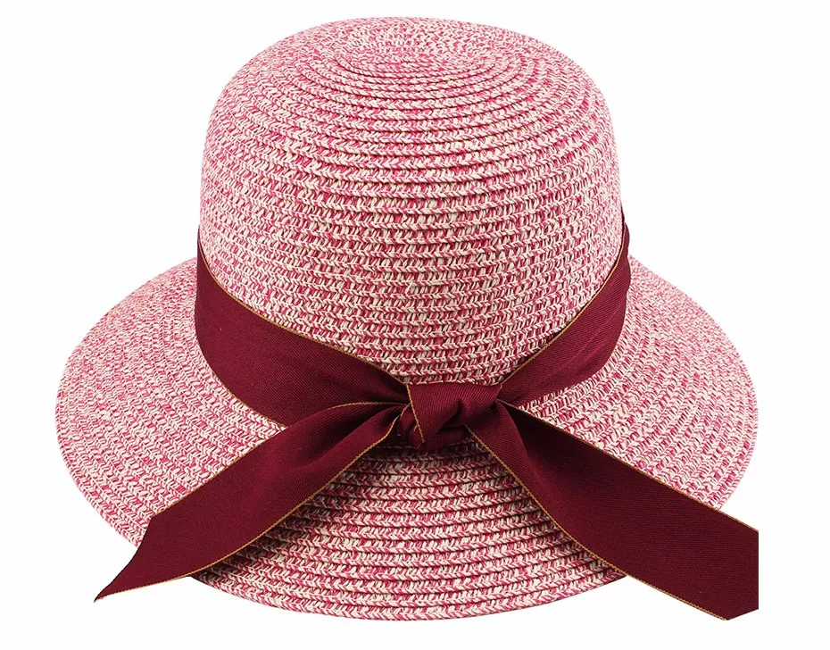 FURTALK летняя шляпа для женщин соломенной шляпе для beach sun hat путешествия ведро hat панама