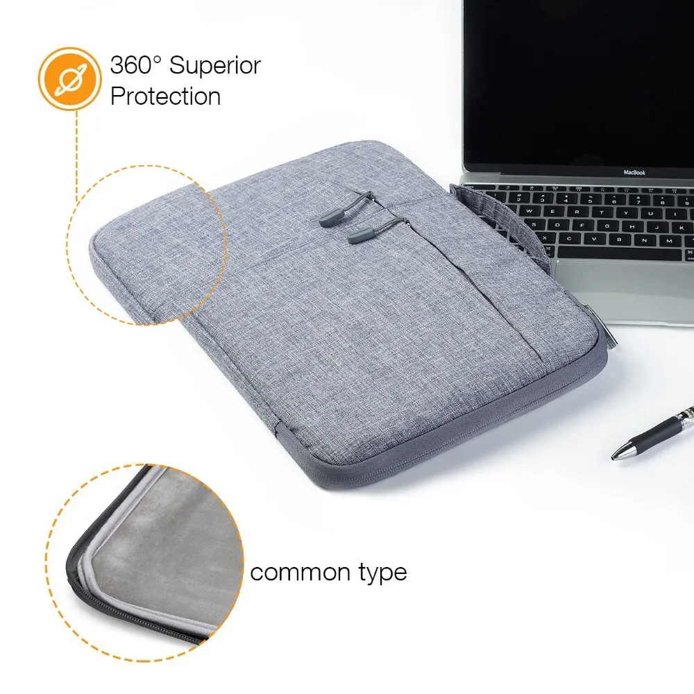 Megoo 1" рукав чехол с аксессуар чехол для microsoft Surface Pro X/7/6/5/4/3 11" 1" Macbook/Dell/hp/samsung Chromebook чехол