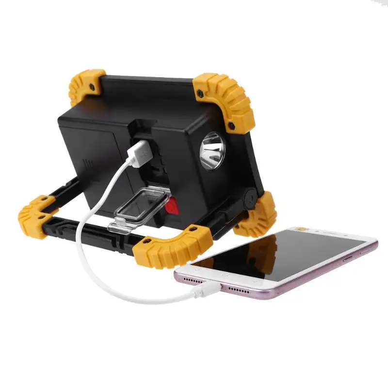 20 W 400LM Многофункциональный светодиодный прожектор Портативный usb зарядка/Аккумулятор Перезаряжаемый Открытый Кемпинг лампы для работы