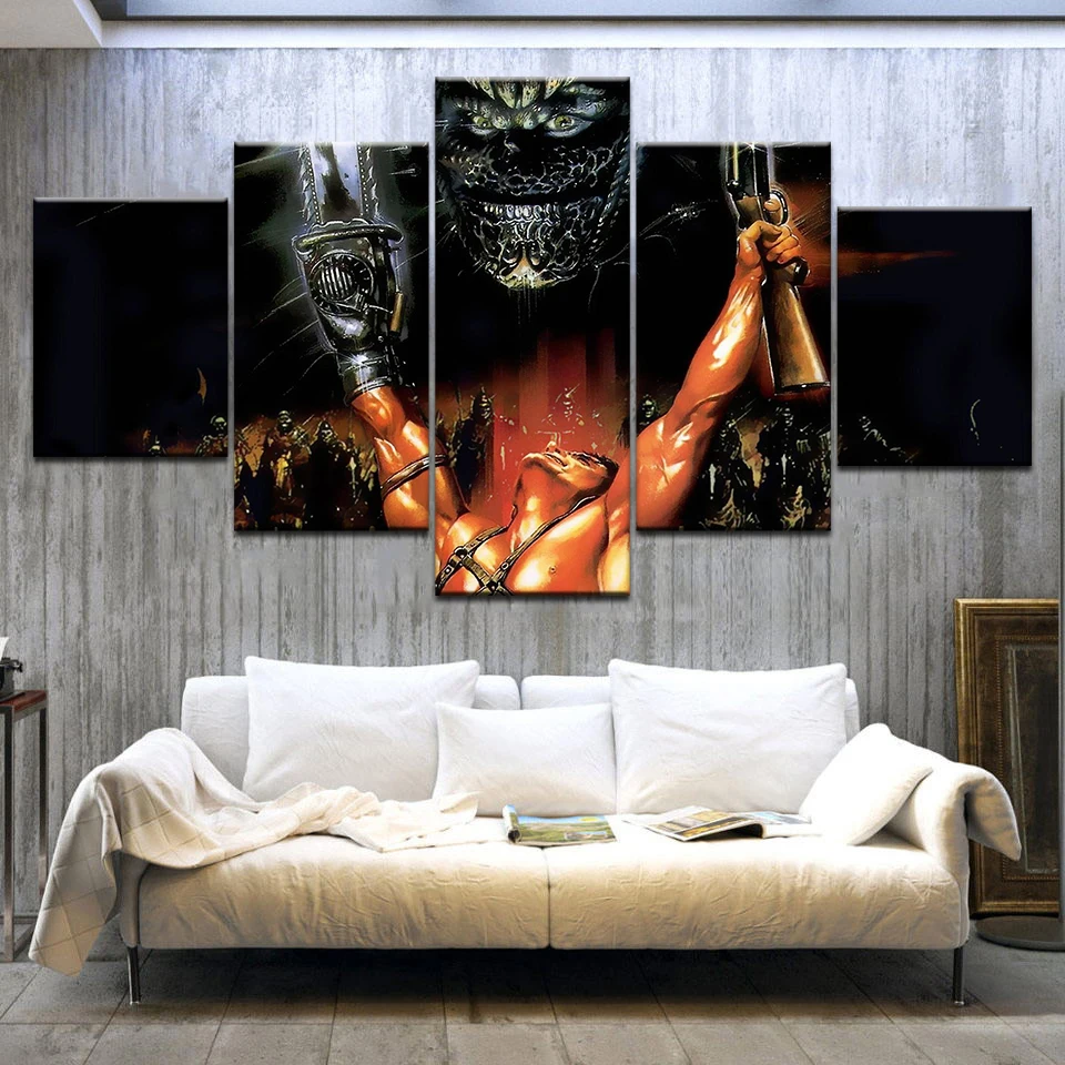 

5 Panel/piece HD Print Army of Darkness Posters wall posters Canvas Art Painting For home living room decoration
