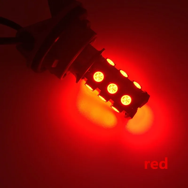 10x Blanc/Rouge/Jaune/Vert/Ambre 7443 T20 18 SMD 5050 Светодиодный Ampoule lampe entral Voiture Sourse Lumiere Clignotant Feu de Recul |