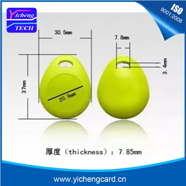 RFID брелки бесконтактные метки MF1K S50 Fudan08 13 56 МГц 3 цвета|nfc smart tag|proximity tagkey token |