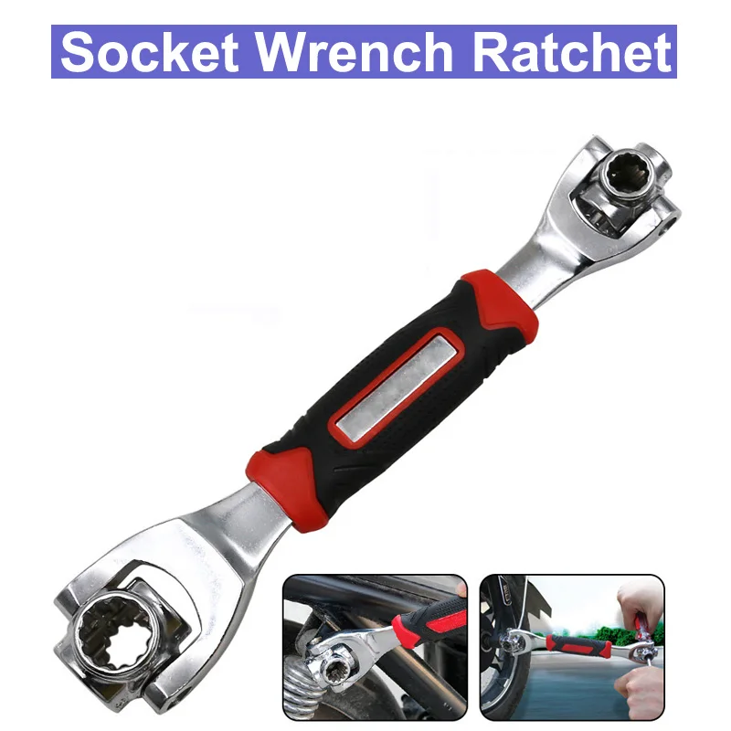 

8 in 1 Torque Wrench Multitools Keys Set Universal Socket Wrench 360 Degree Rotatin Hand Tools Spline Bolt Torx Car Repair