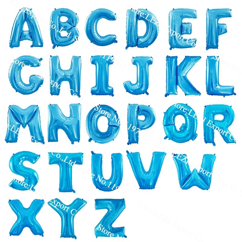 

Фольгированные воздушные шары CHLEZI, 40 дюймов, розовые, синие буквы