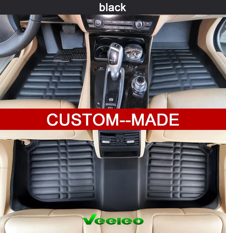 Custom-Fit Veeleo 4 цвета EVA автомобильные коврики для Volvo XC60-2010-2015 Все погоды анти- slip