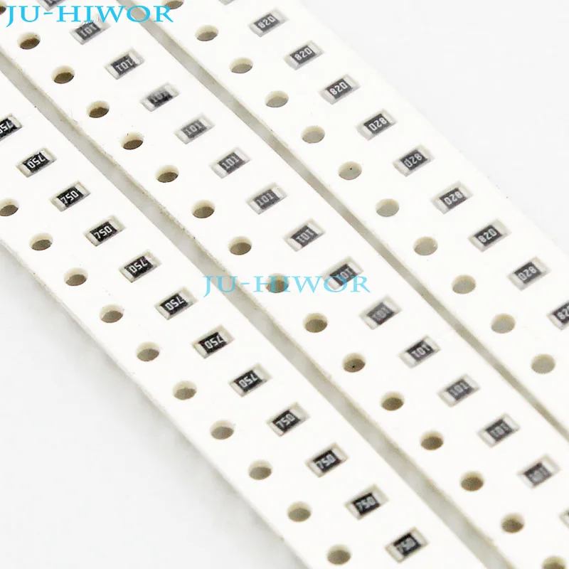 (1000 шт./лот) 68 75 82 91 100 Ом 0805 5% SMD чип резистор толстая пленка 1/10 Вт фиксированный
