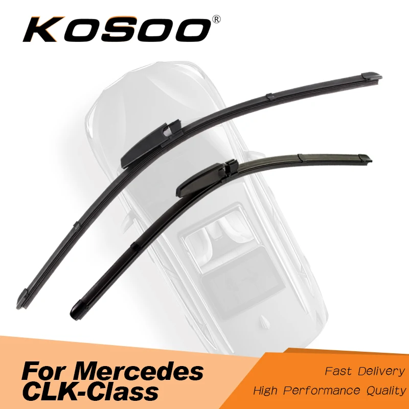 

KOSOO For Mercedes-Benz CLK-Class W209 C209 22"+22" 2002 2003 2004 2005 2006 2007 2008 2009 Car Wiper Blade Fit Slider Arms