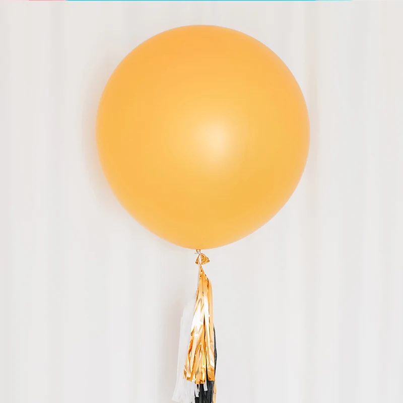 36-дюймовый большой воздушный шар с кисточкой семейный белый круглый латексный