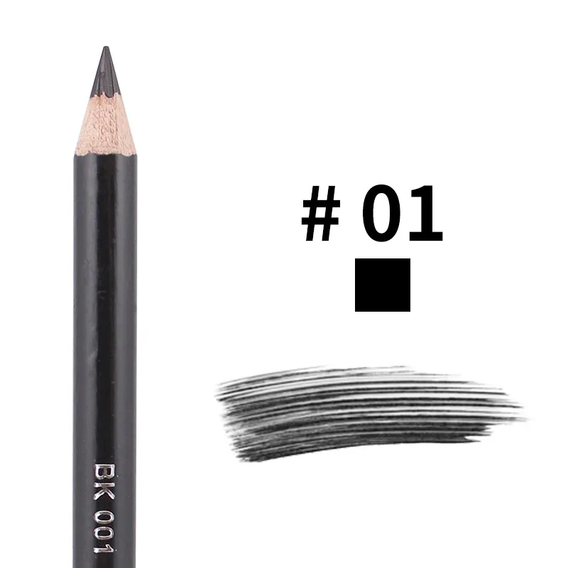 01 Леопардовый карандаш для бровей Cuttable Eye Brow Enhancer двойная головка с бровями кисть для глаз макияж рисунок пигмент оттенок инструмент Татуировка ручка - Цвет: 01