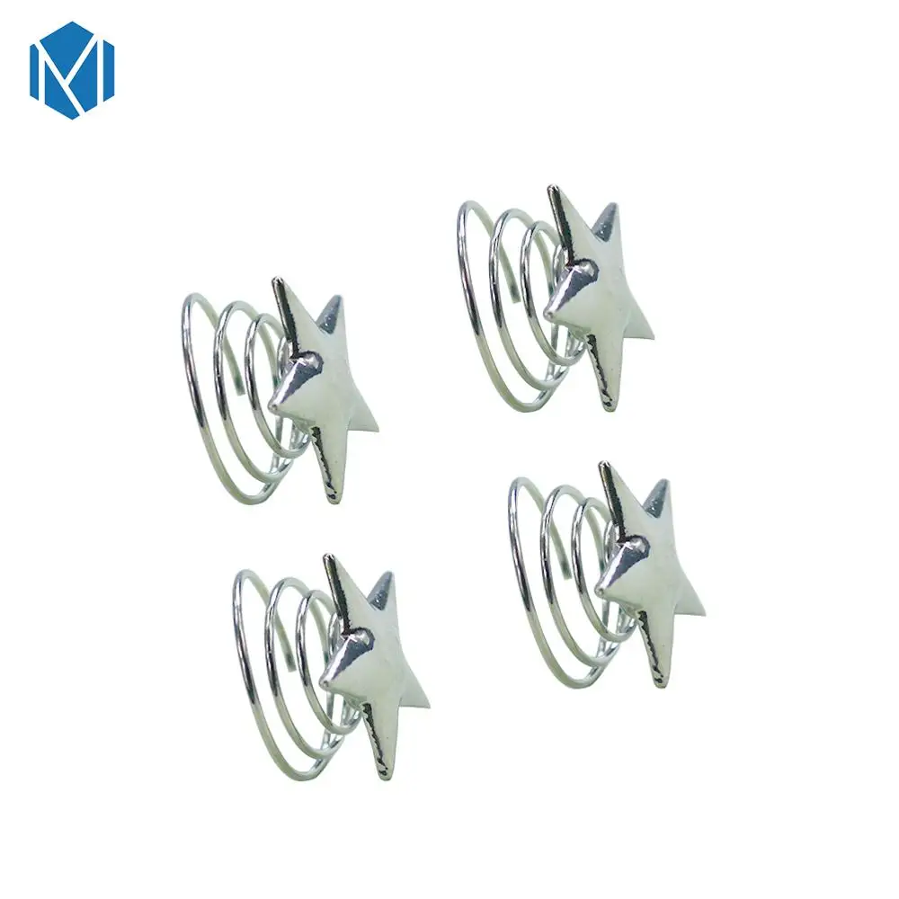 4PCS Sliver Star Супер ткань 4 шт./компл. Star спираль Заколки для волос для девочек золотые шпильки Для женщин Винтаж заколка для волос в Корейском стиле Модные Haar аксессуары - Цвет: 4PCS Sliver Star