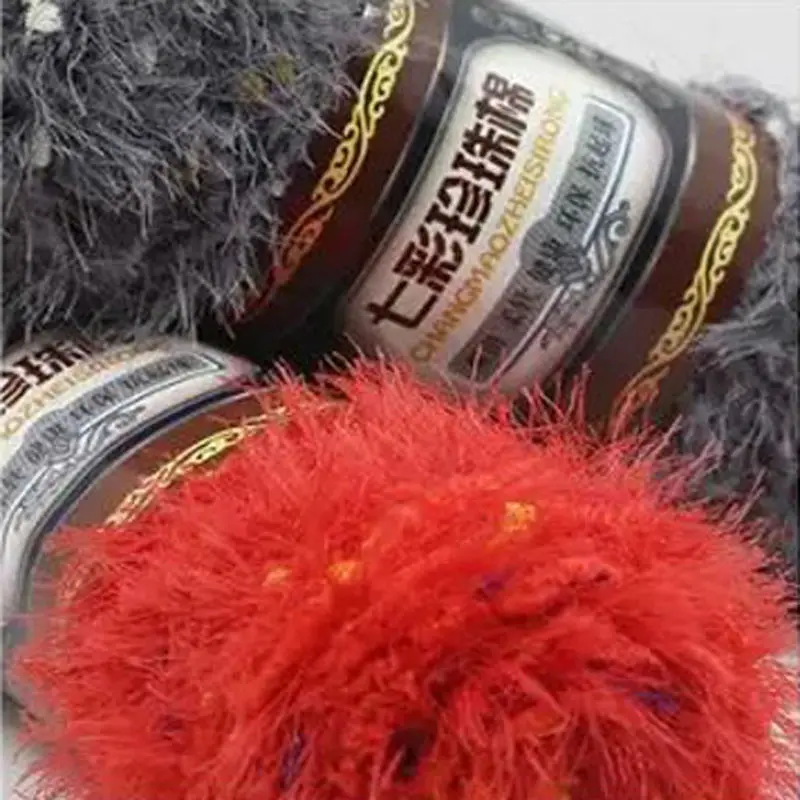 500 г/пакет цветная жемчужная линия перо Феникс Коралловая бархатная хлопковая