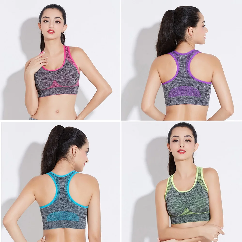Женский бюстгальтер Пушап для фитнеса спортивный укороченный топ пуш ап
