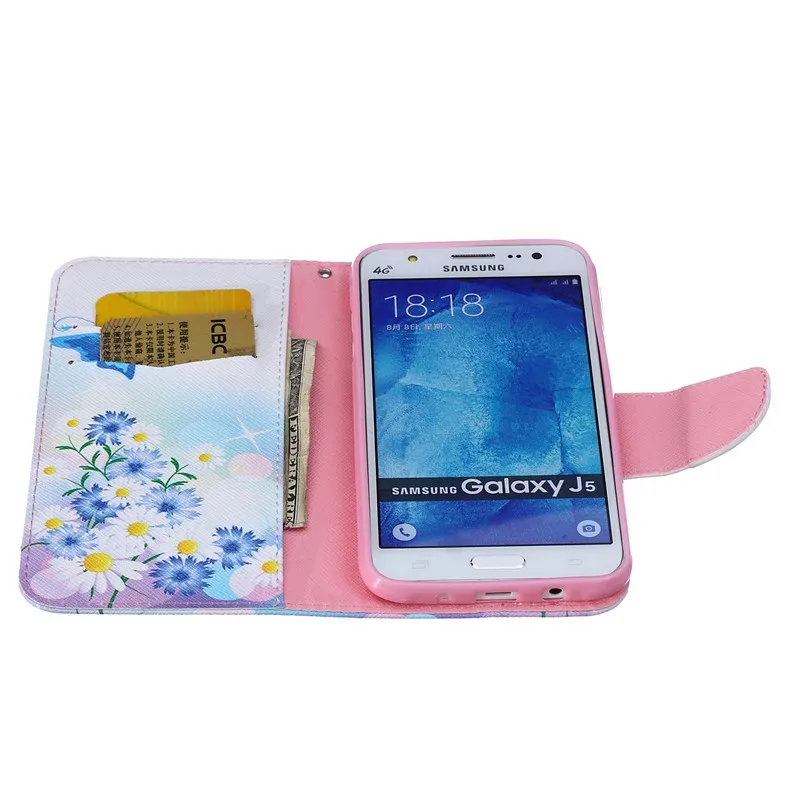 Роскошные Высокое Качество Кожаный Бумажник Телефон Случае Для Samsung Galaxy J1 Ace J2 J3 Pro