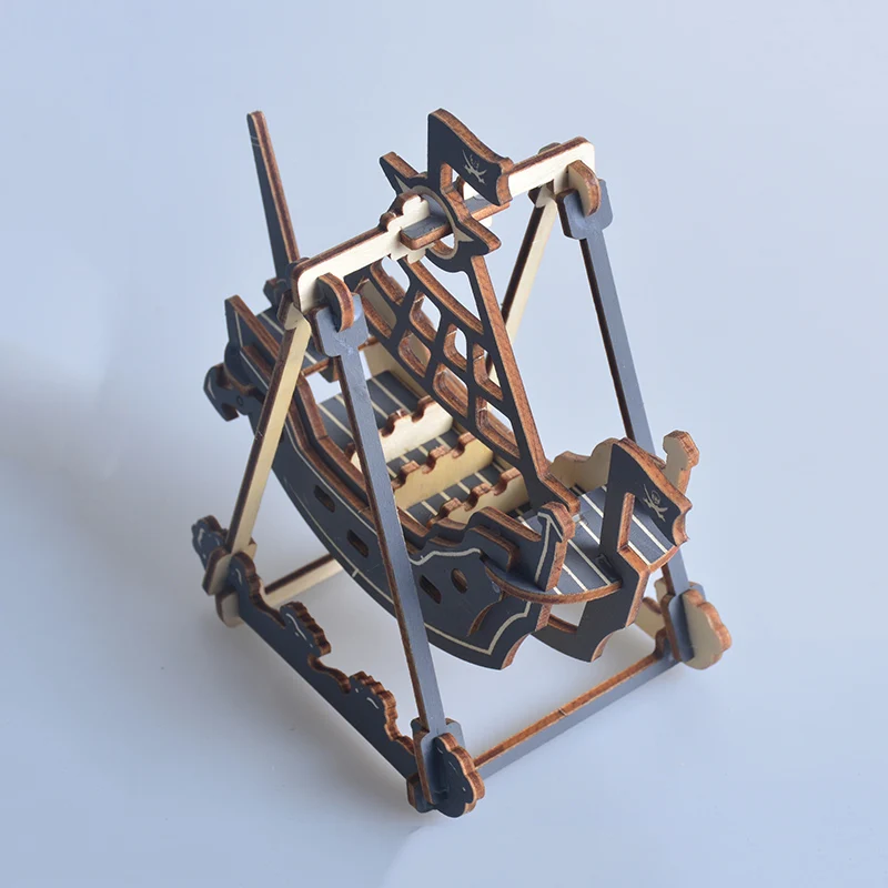 Маленькая игрушка пиратский корабль модель 3D DIY деревянные сборочные модели