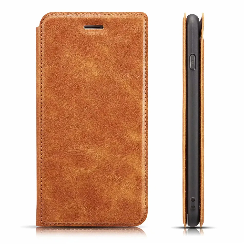 Brown yujia Роскошный кожаный чехол-книжка чехол для samsung S10 S9 S8 плюс S10e Примечание 10 5g S7 Edge note 9 8 A6 A7 A8 A9 J4 J6 плюс A30 A40 A50 A70 крышка - Цвет: Brown yujia