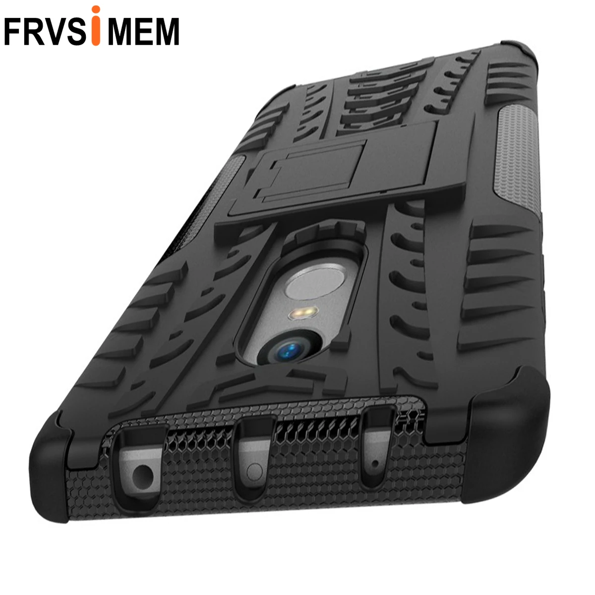 FRVSIMEM PC силиконовый двойной бронированный чехол с подставкой и держателем
