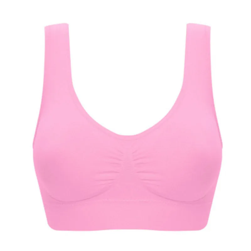 wfws01pink colour Повседневный бюстгальтер со съемной подушечкой, двухслойный бесшовный беспроводной бюстгальтер для отдыха, корректирующий фигуру бюстгальтер пуш-ап, комплект из 1 предмета wfws01 - Цвет: wfws01pink colour