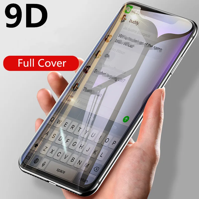 

Защитная пленка 9D для iphone XS, XR, XS Max, 6, 6s, 7, 8 Plus, X, 5 шт.