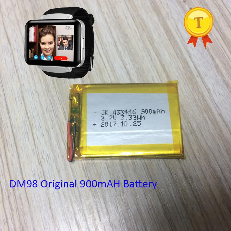 dm98 dm368 dm99 наручные часы телефон часы Смарт часы батарея 900 мАч 1200 мАч емкость
