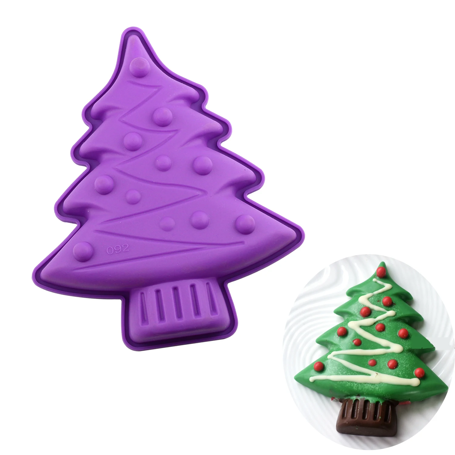 

3D Рождественская елка шоколад из силиконовой формы помадка торт плесень инструменты для выпечки мусс десерт украшения плесень
