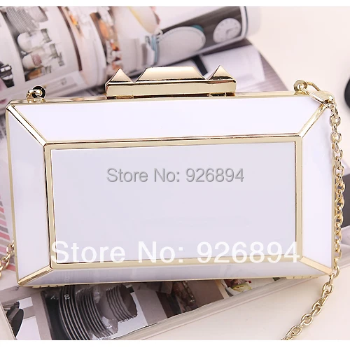 2016 Новый роскошный модный Высококачественный акриловый металлический клатч с