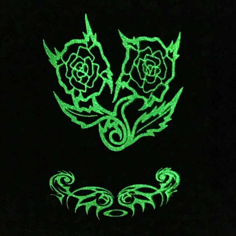 Временная наклейка для татуировок светящаяся в темноте оптом 500 шт. 12*19 см