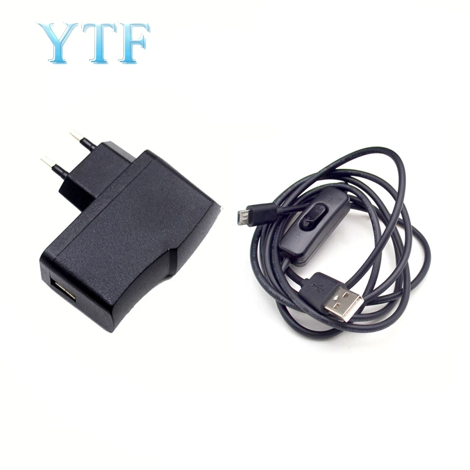 EU 5V 2.5A и 5V 2.5A Micro USB зарядное устройство Кабель-адаптер импульсный источник питания для Raspberry Pi 2 3 B+ B последние ЕС США - Цвет: EU