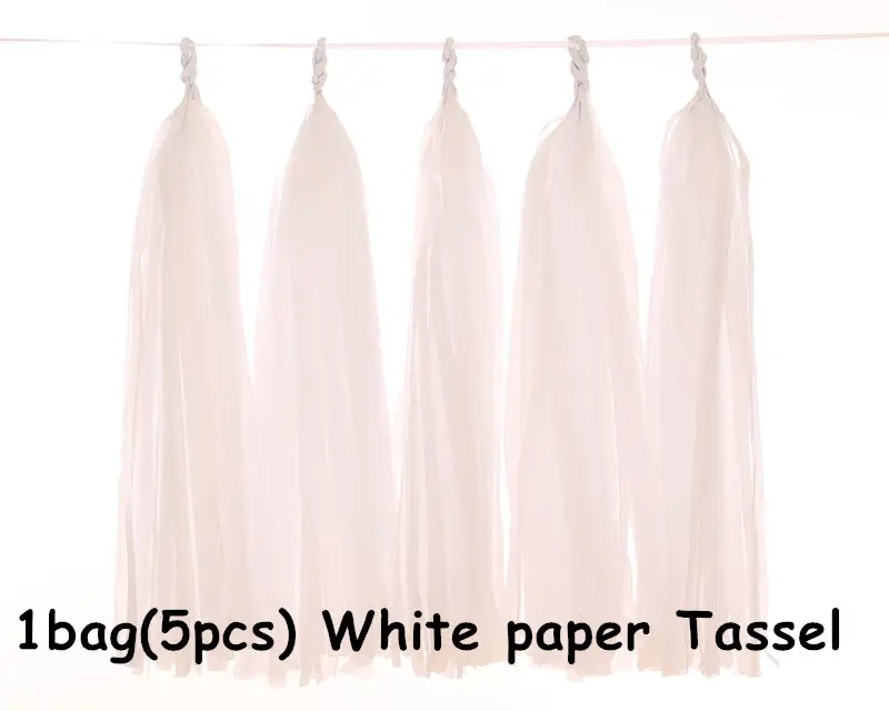 White Paper tassel 18 дюймов, розовое золото, сердце, фольгированный шар, розовое золото, латексный, для свадьбы, дня рождения, вечеринки, конфетти, гелиевые шары, украшение для детей, Balaos - Цвет: White Paper tassel