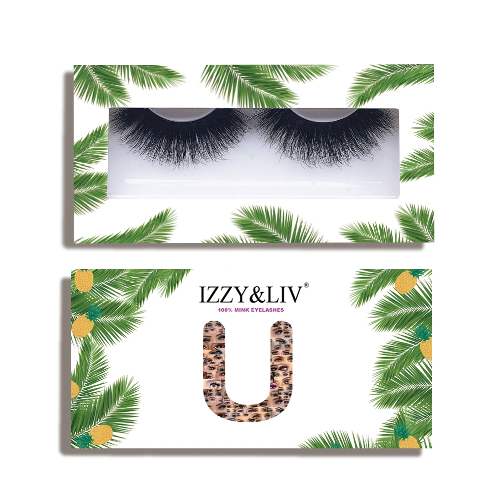 IZZY & LIV 100% норковые ресницы U L103 3D натуральные высококачественные своими руками