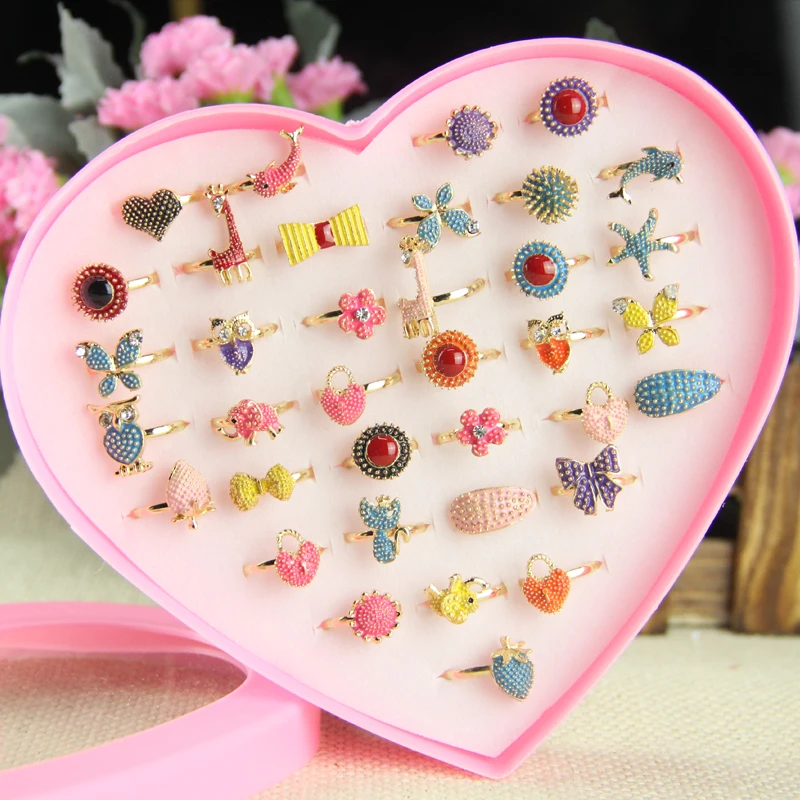 36 шт. кольца смешанные оптовая продажа ювелирные изделия партии Кристальные