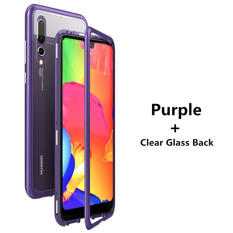 P20 Pro Metal Магнитный Адсорбция дело для huawei P20 Pro P20Pro закаленное Стекло магнит Алюминий чехол для huawei P20 P 20 Капа