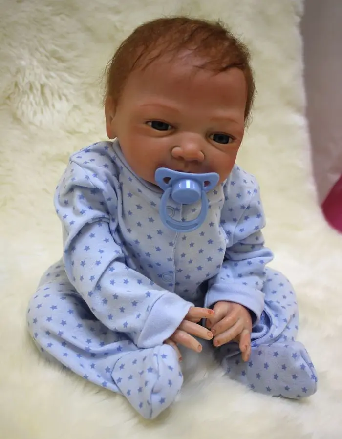 Куклы Reborn boy 2" 50 см мягкие силиконовые куклы reborn baby lifelike bebes reborn bonecas хлопок тело BJD кукла звезда продукт reborn