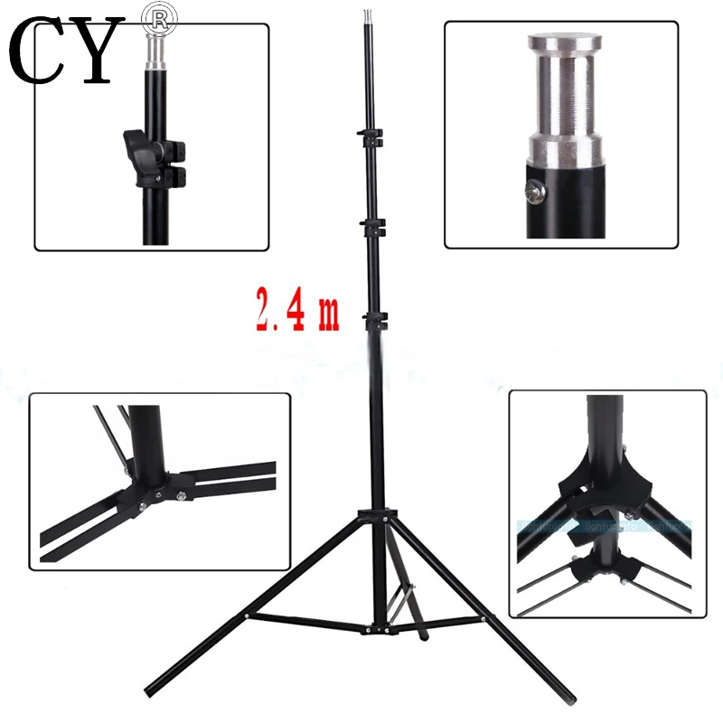 Lightupfoto 240 см 7.8ft PROFESSIONAL Light стойка для лампы Штатив фотостудии видео Flash Зонты