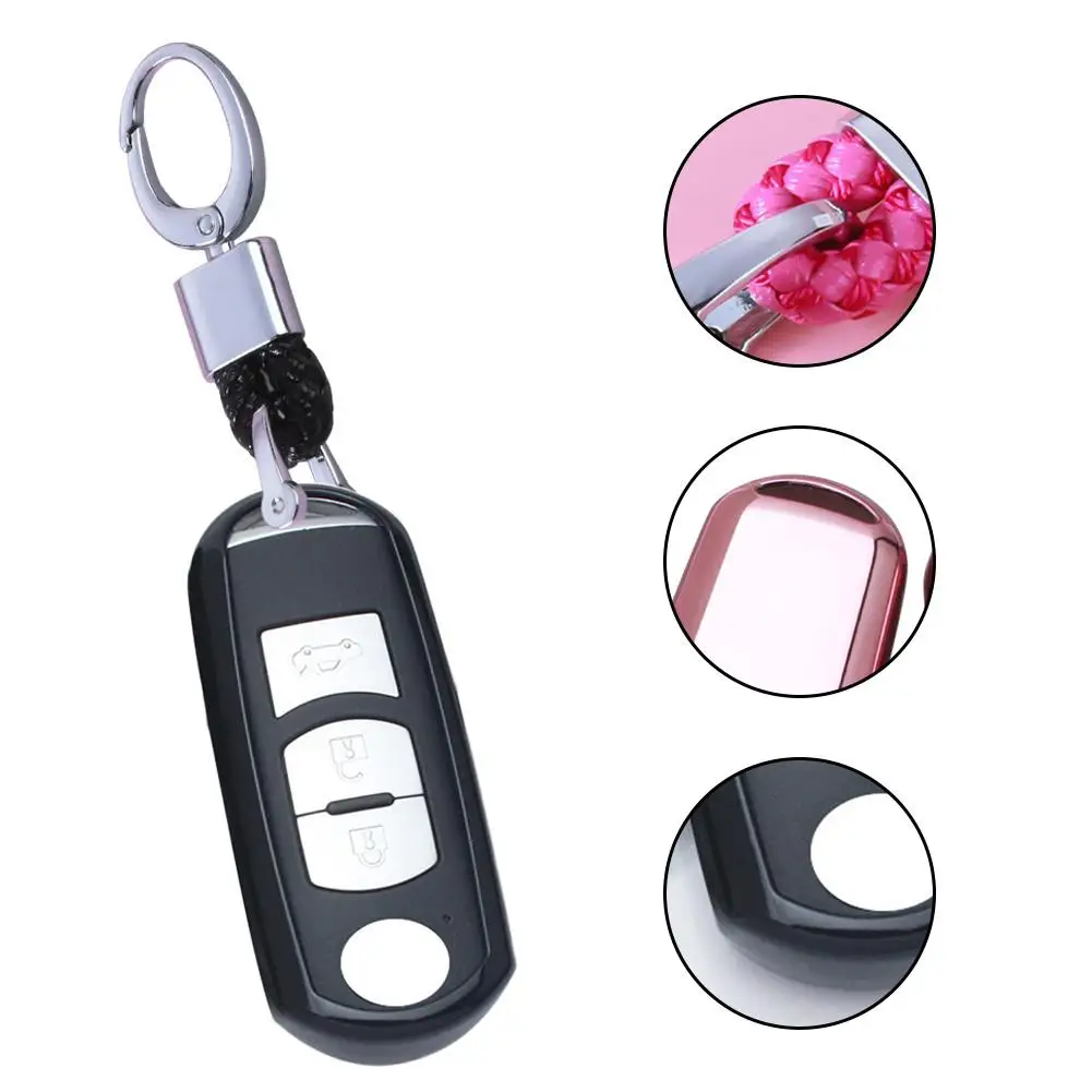 Чехол для ключа автомобиля ТПУ чехол ключей Mazda 3 6 CX5 CX7 323 626 Familia аксессуары сумка