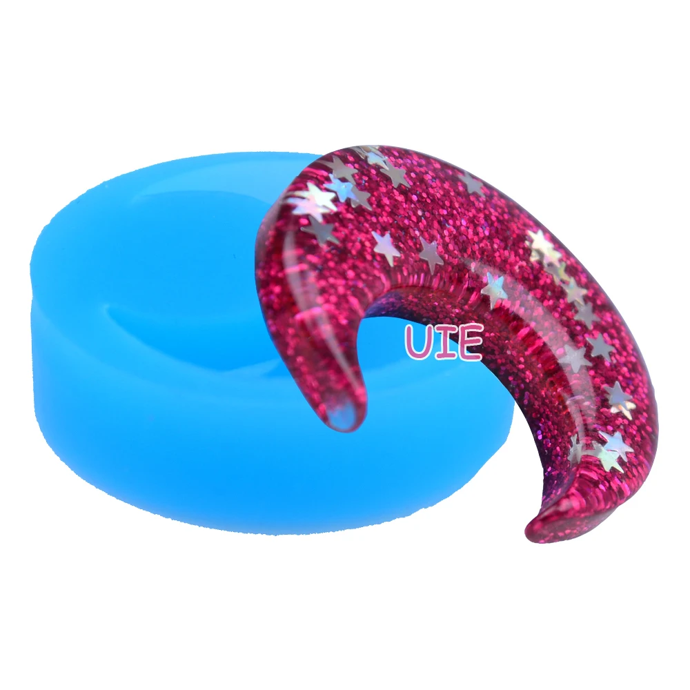 PYL583U 39 4 мм Luna силиконовая форма полумесяц Форма Луна DIY ручная работа украшения