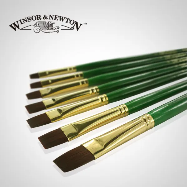 Winsor &amp Newton Экстра тонкий акрил масляная краска Бурш. художественная кисть набор.