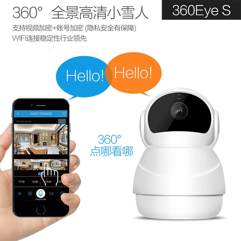 DAGRO 360 глаза дома безопасности беспроводной Wi Fi камеры наблюдения 3D навигации