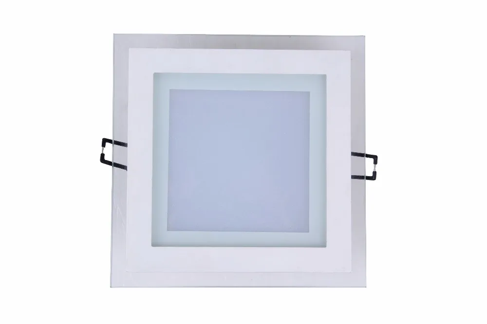 20 шт./лот Затемнения 12 Вт Площади LED стеклянная панель светильник потолочные