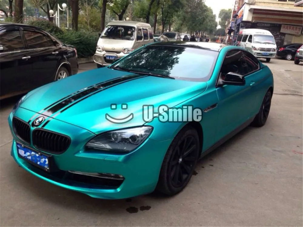 Премиум Robin Egg Blue Матовый металлический виниловый пленка без пузырей для