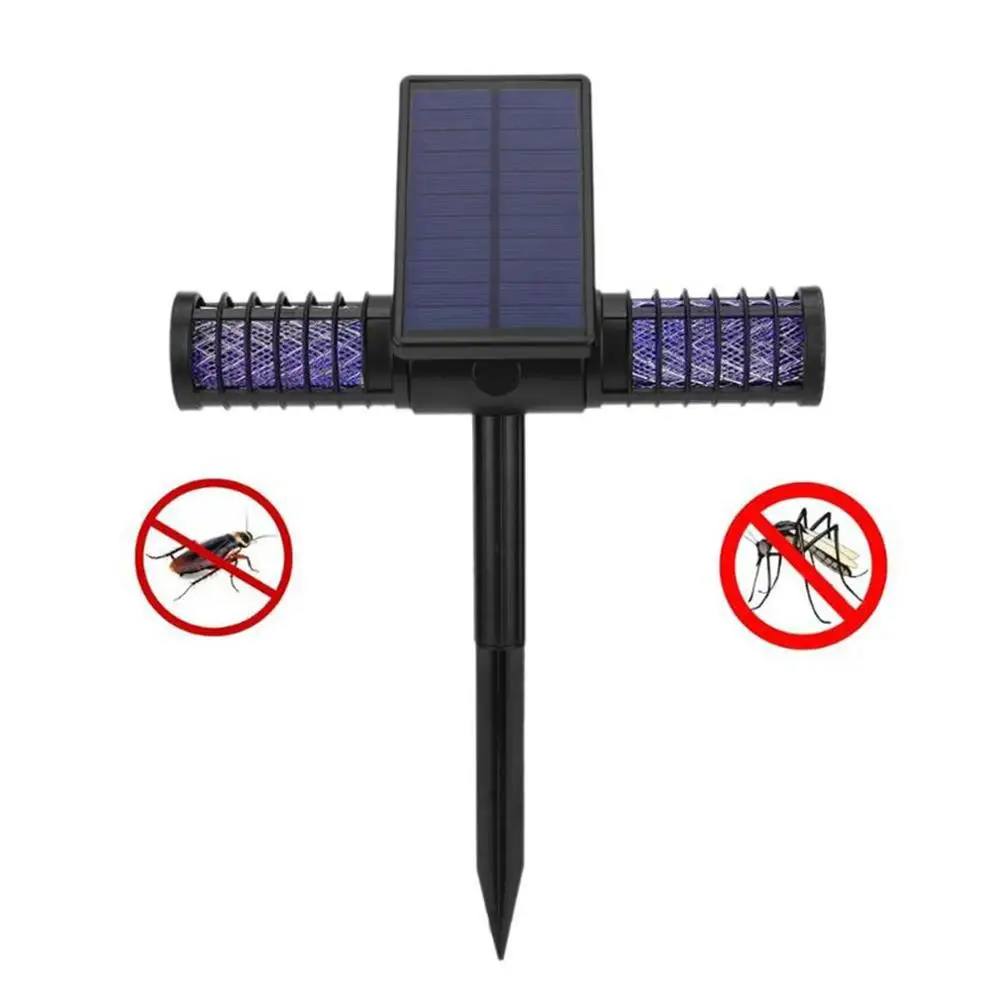 Водонепроницаемый IP65 USB зарядки антимоскито для наружных осветительных приборов лампа на солнечной батарее от комаров светодиодный пейзажа леса лужайки Кемпинг лампы мухобойка свет лампа с протектором