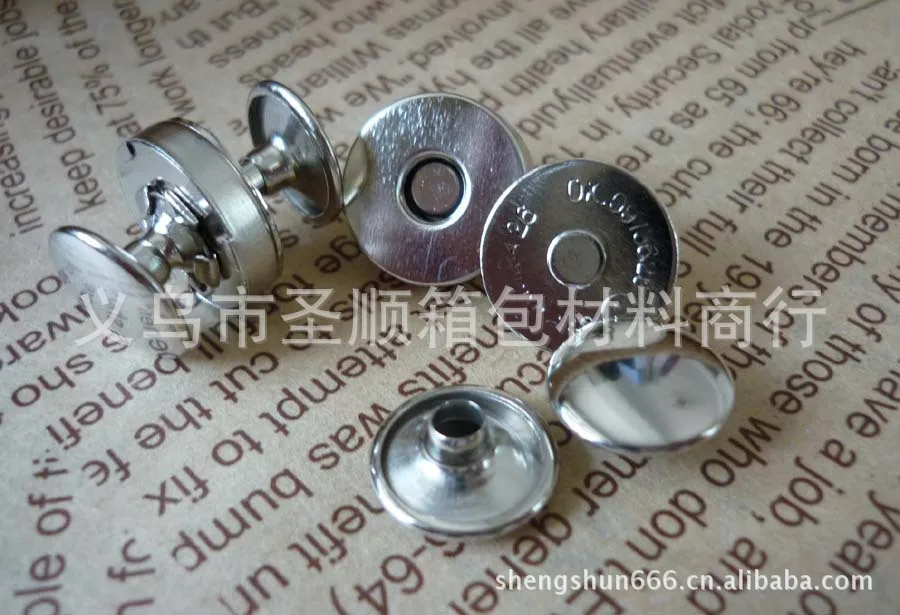 Металлическая Двусторонняя заклепка магнитная кнопка 14 мм/18 мм