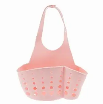 Kitchen Sink Sponge Holder Bathroom Hanging Strainer Organizer Exquisite Rack(Random Color - Цвет: Красный