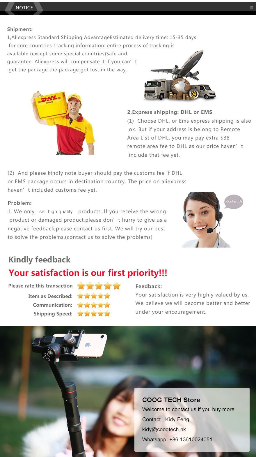 Osmo карманные аксессуары мини-штатив для Gimbal SmartphoneTripod Stand монопод для zhiyun smooth 4 dji osmo mobile 2 phone gimbal