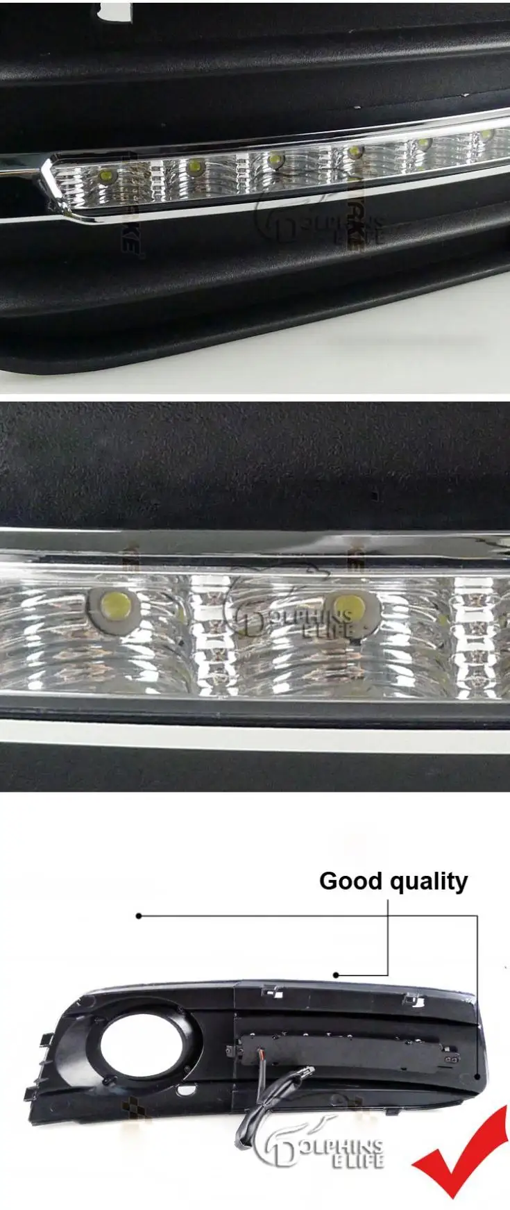 D_YL автомобильный Стайлинг led DRL для Audi A4 B8 Sedan Avant 2009-2012 led дневной ходовой светильник s led Противотуманные фары светильник для автомобиля stylin